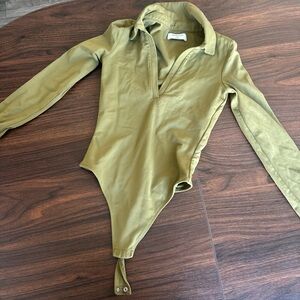 Aritzia Olive Green bodysuit